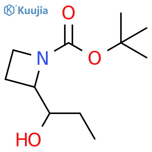 tert-butyl 2-(1-hydroxypropyl)azetidine-1-carboxylate structure