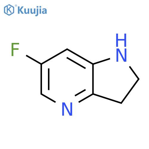 6-Fluoro-2,3-dihydro-1H-pyrrolo[3,2-b]pyridine structure