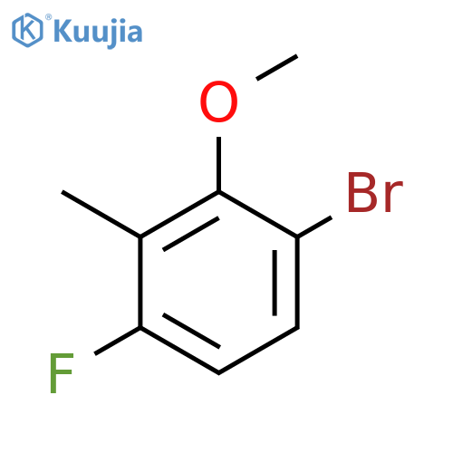 1-Bromo-4-fluoro-2-methoxy-3-methylbenzene structure