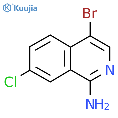 4-Bromo-7-chloroisoquinolin-1-amine structure