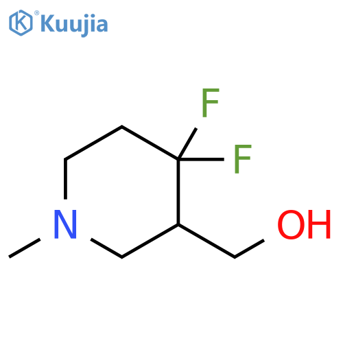 3-Piperidinemethanol, 4,4-difluoro-1-methyl- structure