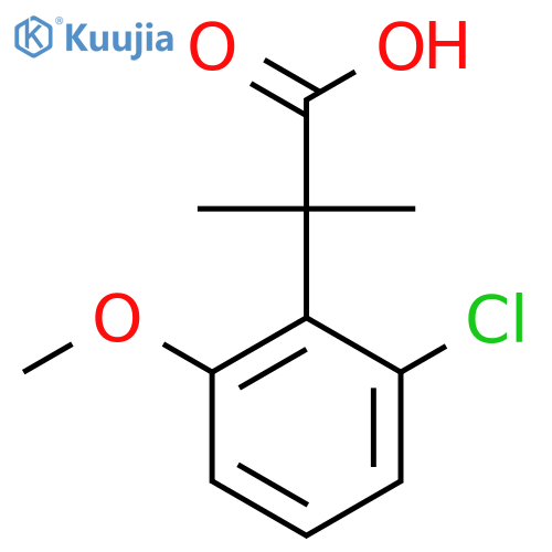 2-(2-Chloro-6-methoxyphenyl)-2-methylpropanoic acid structure