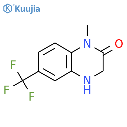1-Methyl-6-(trifluoromethyl)-1,2,3,4-tetrahydroquinoxalin-2-one structure