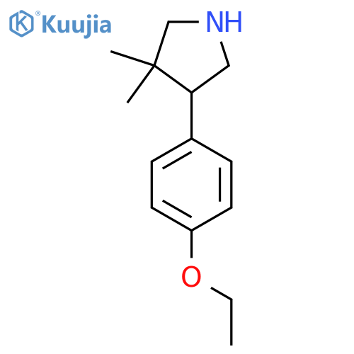 4-(4-Ethoxyphenyl)-3,3-dimethylpyrrolidine structure
