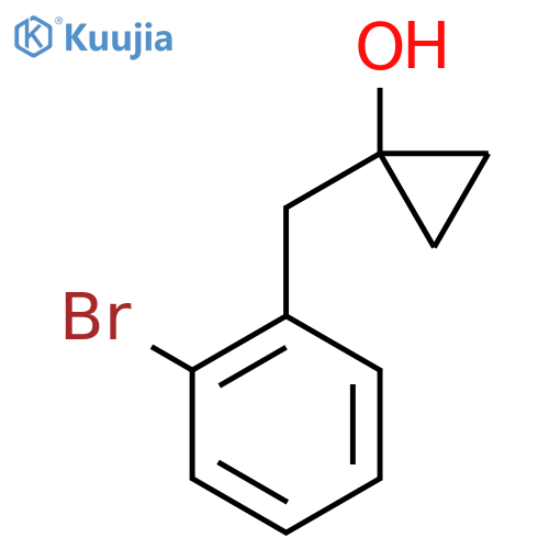 1-[(2-Bromophenyl)methyl]cyclopropan-1-ol structure