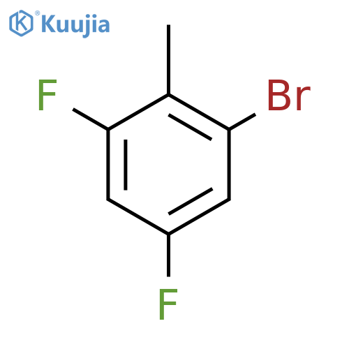 1-Bromo-3,5-difluoro-2-methylbenzene structure