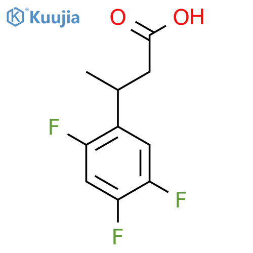 3-(2,4,5-trifluorophenyl)butanoic acid structure