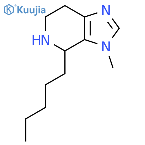 3-methyl-4-pentyl-3H,4H,5H,6H,7H-imidazo4,5-cpyridine structure