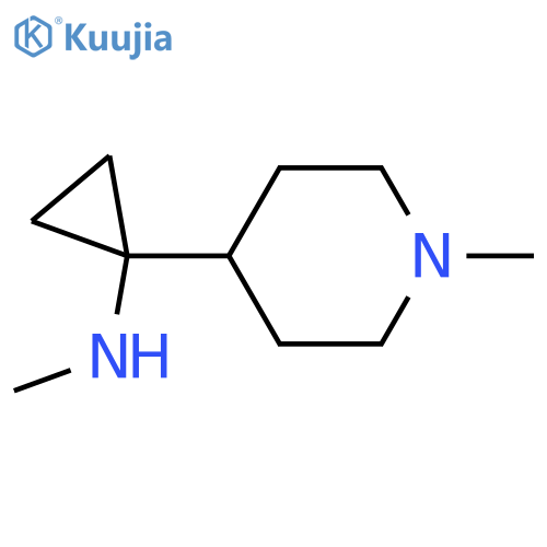 N-methyl-1-(1-methylpiperidin-4-yl)cyclopropan-1-amine structure