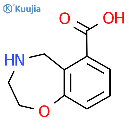 2,3,4,5-Tetrahydro-1,4-benzoxazepine-6-carboxylic acid structure