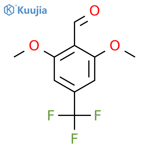 2,6-Dimethoxy-4-(trifluoromethyl)benZaldehyde structure