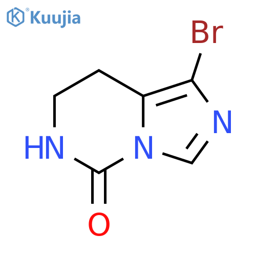 1-bromo-5H,6H,7H,8H-imidazo[1,5-c]pyrimidin-5-one structure