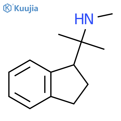 2-(2,3-dihydro-1H-inden-1-yl)propan-2-yl(methyl)amine structure