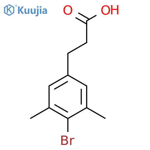 3-(4-Bromo-3,5-dimethylphenyl)propanoic acid structure