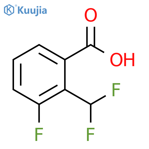 2-(difluoromethyl)-3-fluorobenzoic acid structure