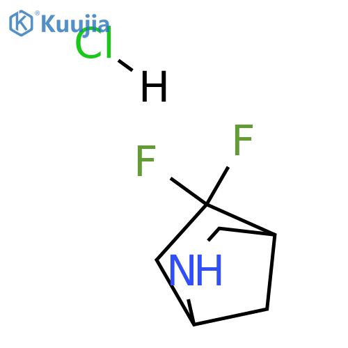 5,5-difluoro-2-azabicyclo[2.2.1]heptane;hydrochloride structure