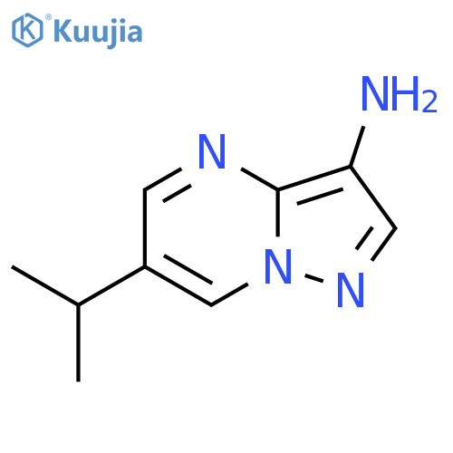 6-(propan-2-yl)pyrazolo1,5-apyrimidin-3-amine structure