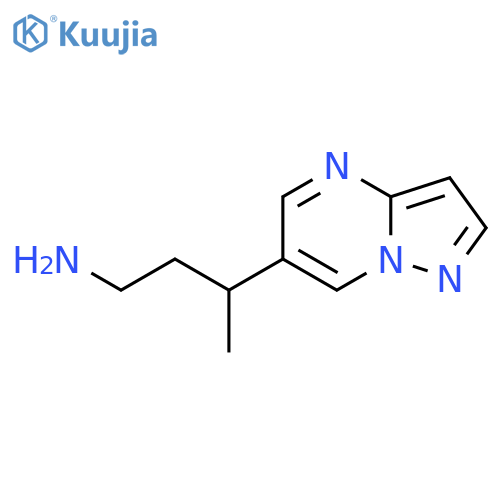 3-{pyrazolo1,5-apyrimidin-6-yl}butan-1-amine structure
