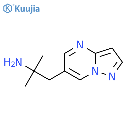 2-Methyl-1-{pyrazolo[1,5-a]pyrimidin-6-yl}propan-2-amine structure
