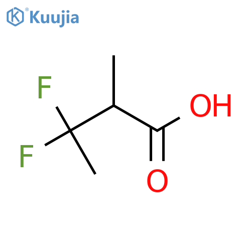 3,3-Difluoro-2-methylbutanoic acid structure