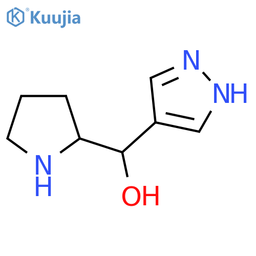 (1H-Pyrazol-4-yl)(pyrrolidin-2-yl)methanol structure