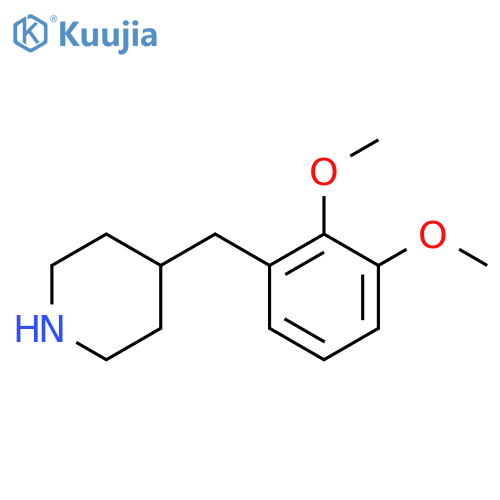 4-(2,3-dimethoxyphenyl)methylpiperidine structure