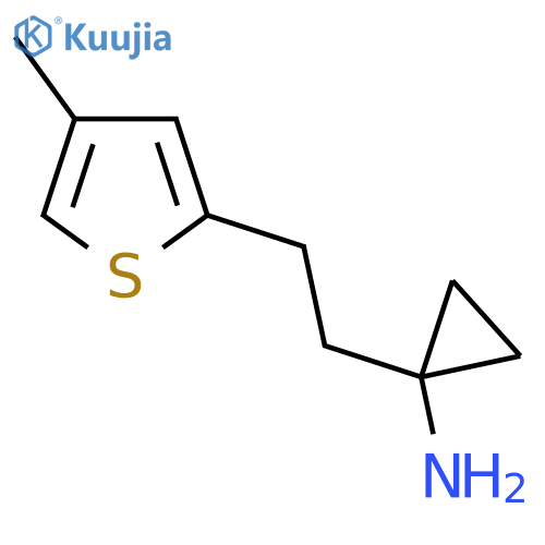 1-2-(4-methylthiophen-2-yl)ethylcyclopropan-1-amine structure