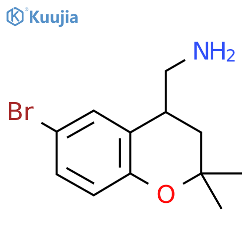 (6-Bromo-2,2-dimethylchroman-4-yl)methanamine structure
