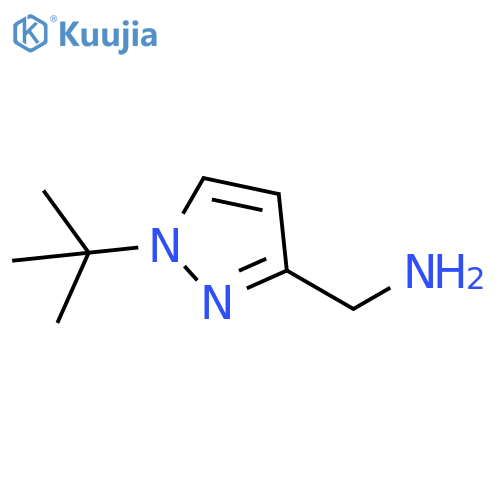 (1-tert-butyl-1H-pyrazol-3-yl)methanamine structure