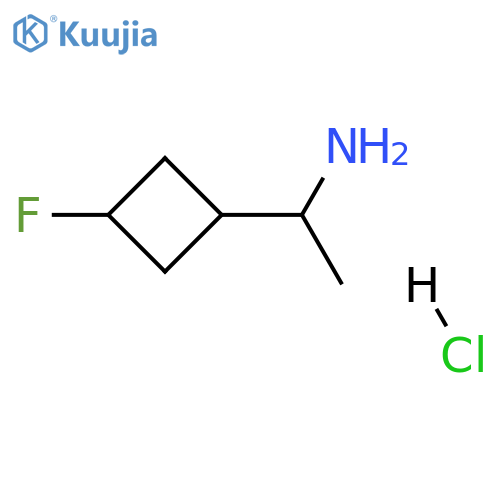 1-(3-fluorocyclobutyl)ethanamine;hydrochloride structure