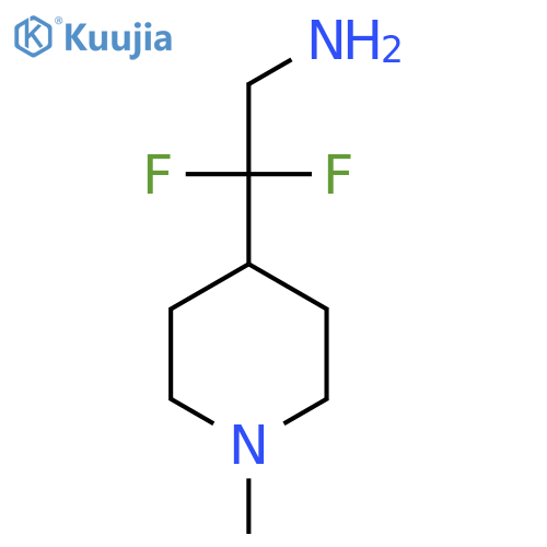 2,2-Difluoro-2-(1-methylpiperidin-4-yl)ethan-1-amine structure
