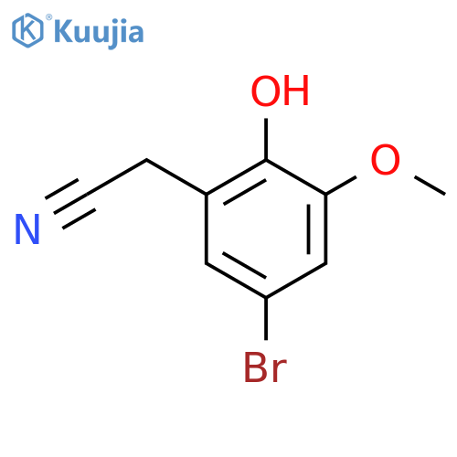 2-(5-Bromo-2-hydroxy-3-methoxyphenyl)acetonitrile structure