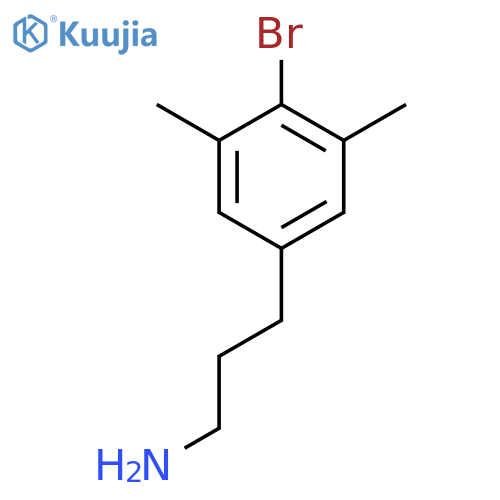3-(4-bromo-3,5-dimethylphenyl)propan-1-amine structure