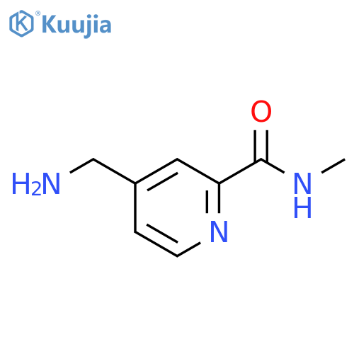 2-Pyridinecarboxamide, 4-(aminomethyl)-N-methyl- structure