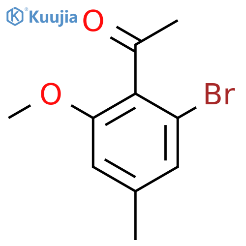 1-(2-Bromo-6-methoxy-4-methylphenyl)ethanone structure