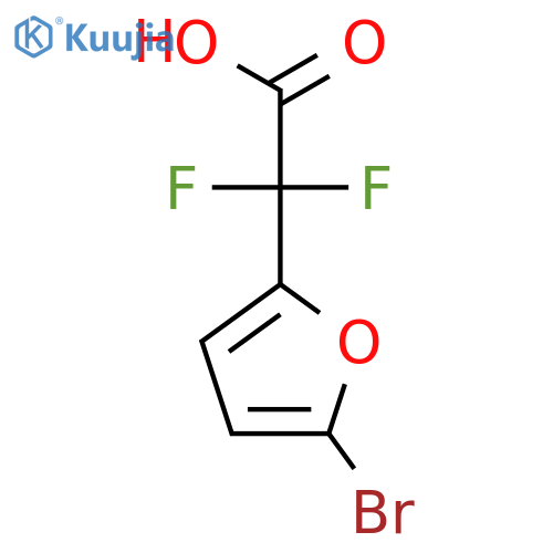 2-(5-bromofuran-2-yl)-2,2-difluoroacetic acid structure