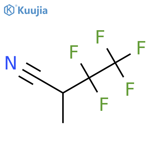 3,3,4,4,4-pentafluoro-2-methylbutanenitrile structure