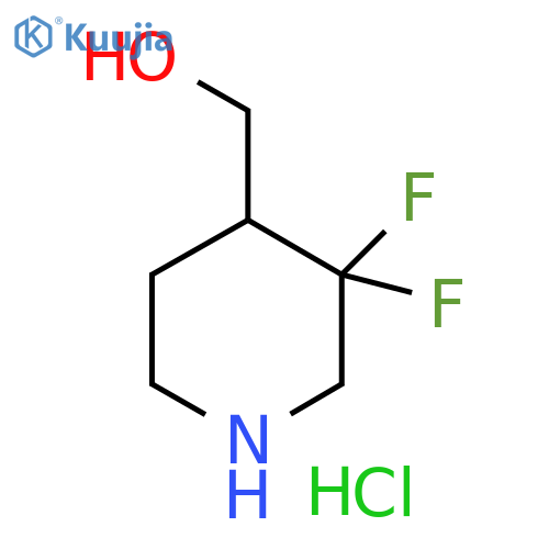 (3,3-difluoropiperidin-4-yl)methanol hydrochloride structure