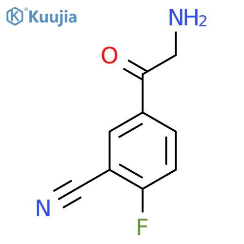 5-(2-aminoacetyl)-2-fluorobenzonitrile structure