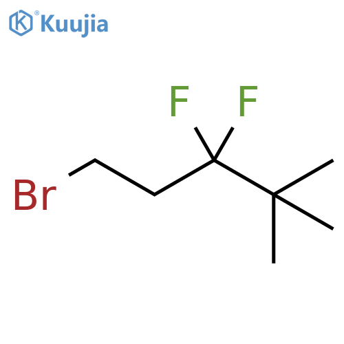 Pentane, 1-bromo-3,3-difluoro-4,4-dimethyl- structure