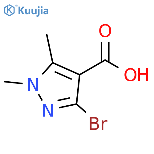 3-bromo-1,5-dimethyl-1H-pyrazole-4-carboxylic acid structure