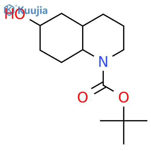 Tert-butyl 6-hydroxy-decahydroquinoline-1-carboxylate structure