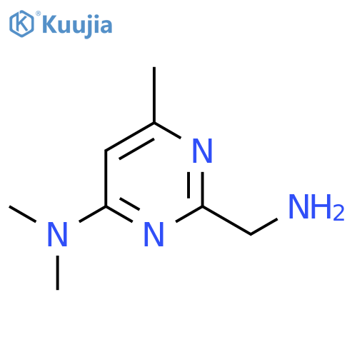2-(aminomethyl)-N,N,6-trimethylpyrimidin-4-amine structure