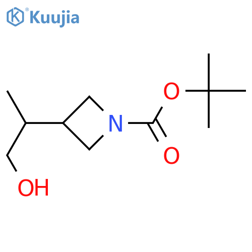 tert-butyl 3-(1-hydroxypropan-2-yl)azetidine-1-carboxylate structure