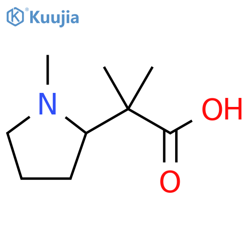 2-Pyrrolidineacetic acid, α,α,1-trimethyl- structure