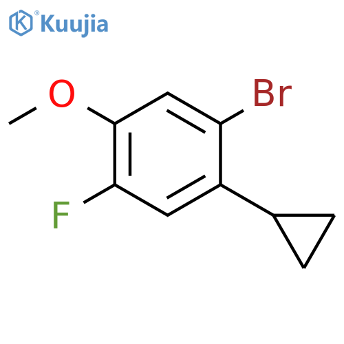 1-Bromo-2-cyclopropyl-4-fluoro-5-methoxybenzene structure