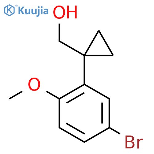 1-(5-bromo-2-methoxyphenyl)cyclopropylmethanol structure