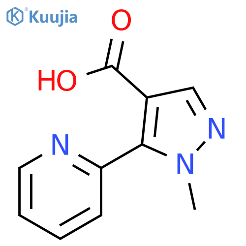 1-methyl-5-(pyridin-2-yl)-1H-pyrazole-4-carboxylic acid structure