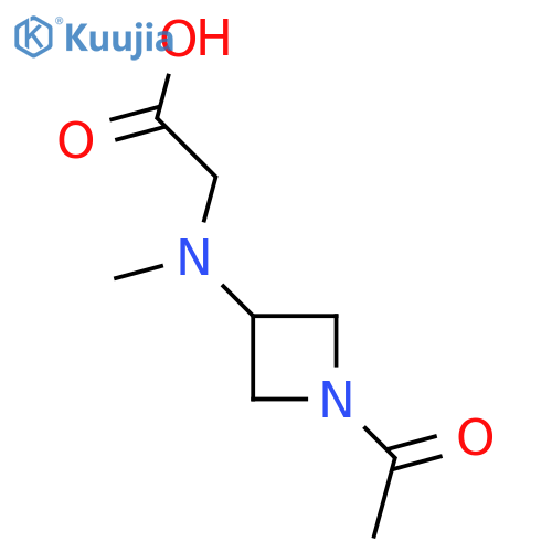 2-(1-acetylazetidin-3-yl)(methyl)aminoacetic acid structure
