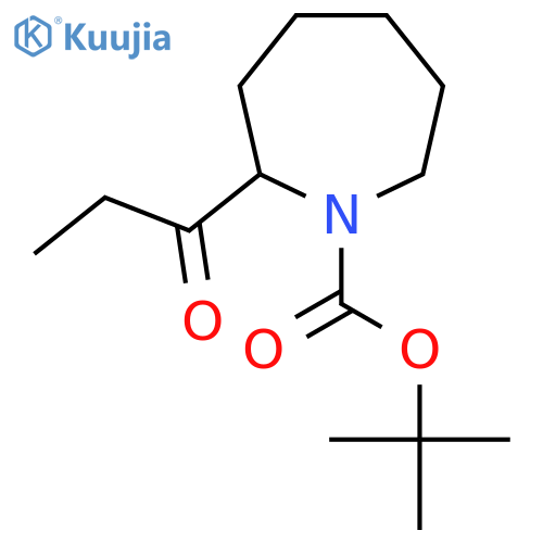 Tert-butyl 2-propanoylazepane-1-carboxylate structure